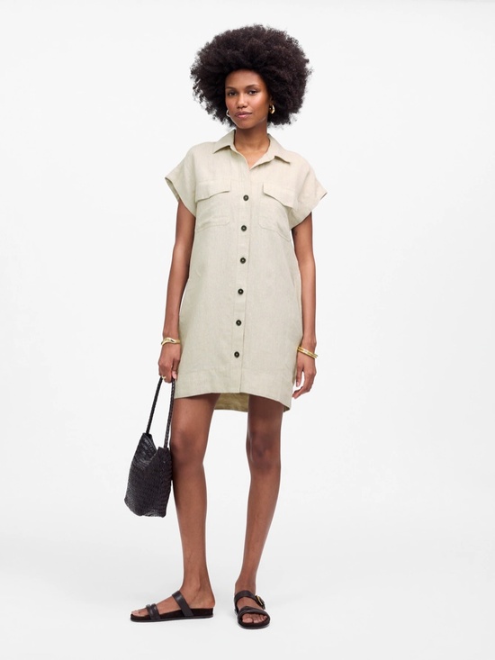 Madewell Dresses & Skirts - NWT Madewell Utility Short-Sleeve Mini Shirtdress Sz XS